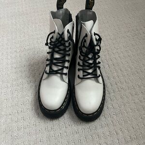Dr. Martens White Heeled Boots